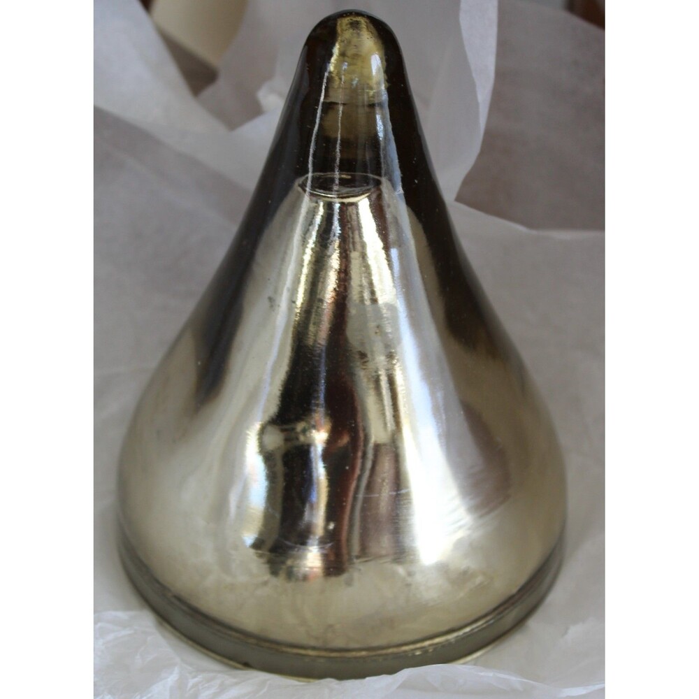 2 set Williams Sonoma West Elm decorative mercury Glass Christmas trees Ornament